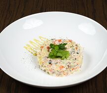 Оливье с говядиной