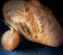 Хлеб Луковый с печеным картофелем
