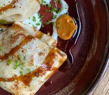 Блины с говядиной