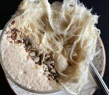 Латте с халвой