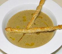 Грибной крем-суп с трюфельным маслом