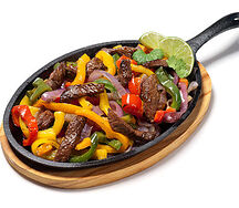 Fajitas viande et frites