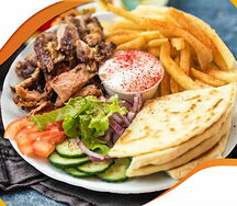 Пита на тарелке