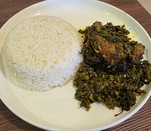 Sauce feuille au poulet