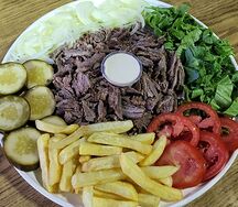 Plat chawarma viande