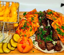 Plat brochette mouton