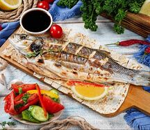Шашлык из сибаса