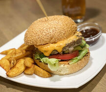 Бургер с огоньком