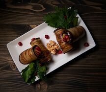 Баклажаны рулетиками