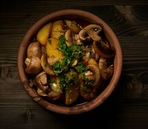 Картофель с грибами