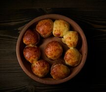 Грибы с сыром на кеци