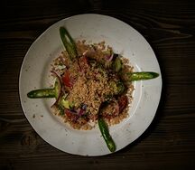 Салат Овощной по-грузински с орехами