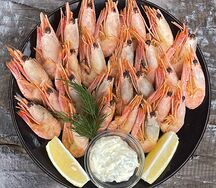 Креветки с чесночным соусом