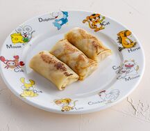 Детские блины с курицей