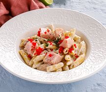 Паста с лососем