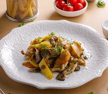 Жареный картофель с грибами