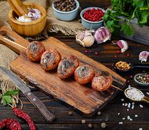 Мини картофель с курдюком на углях