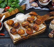 Грибы на углях