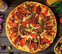 Pizza merguez