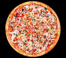 Пицца Овощная на тонком тесте