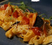 Феттуччине с креветками