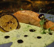 Стейк из лосося