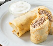 Блинчики с мясом