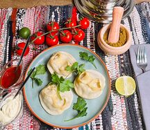 Манты с говядиной 