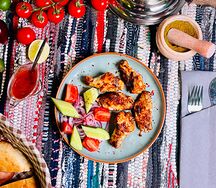 Шашлык из куриных крылышек 