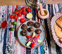 Шашлык из шампиньонов