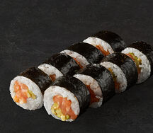 Острый лосось с авокадо 4 шт