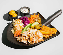 Шаверма на тарелке