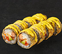 Лосось в темпуре с соусом манго 4 шт