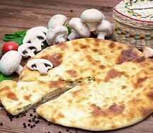 Осетинский пирог с картофелем и грибами