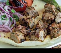 Шашлык из cвинoго окорока