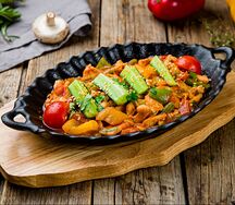 Курица с овощами