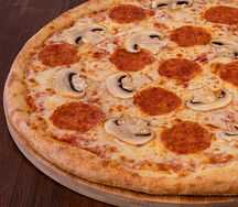 Пицца Пепперони с грибами 33 см