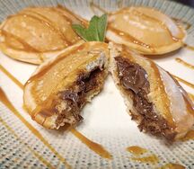 Панкейки с ореховой начинкой