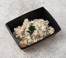 Оливье с жареным цыплёнком