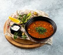 Солянка мясная с копчёностями