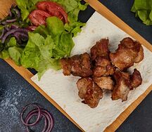 Мякоть индейки на мангале 