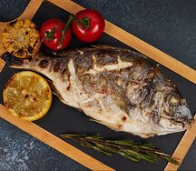 Дорадо на мангале