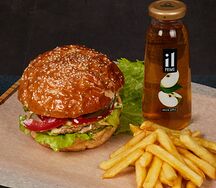 Комбо Полный чизбургер с курицей