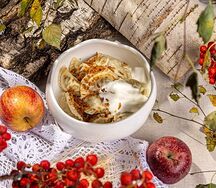 Домашние вареники с картофелем и грибами