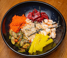 С креветкой, дайконом и азиатской заправкой