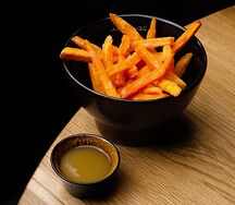 Батат фри с вареньем из фейхоа    