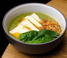 Зелёный суп карри с тофу