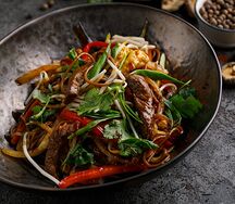 Лапша пшеничная с говядиной