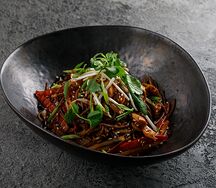 Лапша гречневая с цыпленком