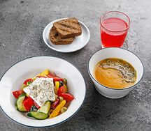 Обед Салат и горячее